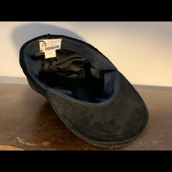Eugenia Kim Darien Suede Calf Hair Baseball Cap - Picture 8 of 9